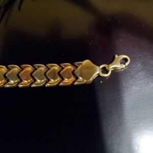 10KT TRI GOLD BRACELET